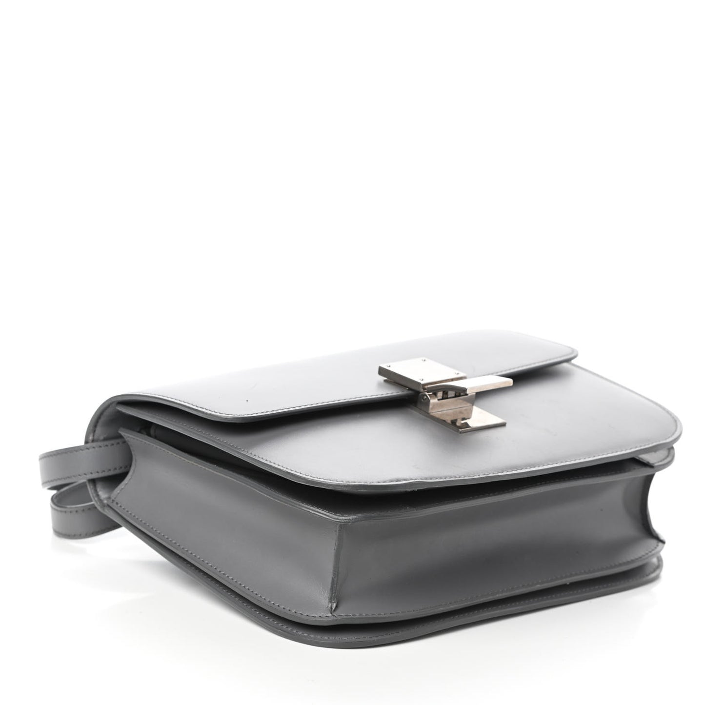 Smooth Calfskin Medium Classic Box Flap Bag Storm