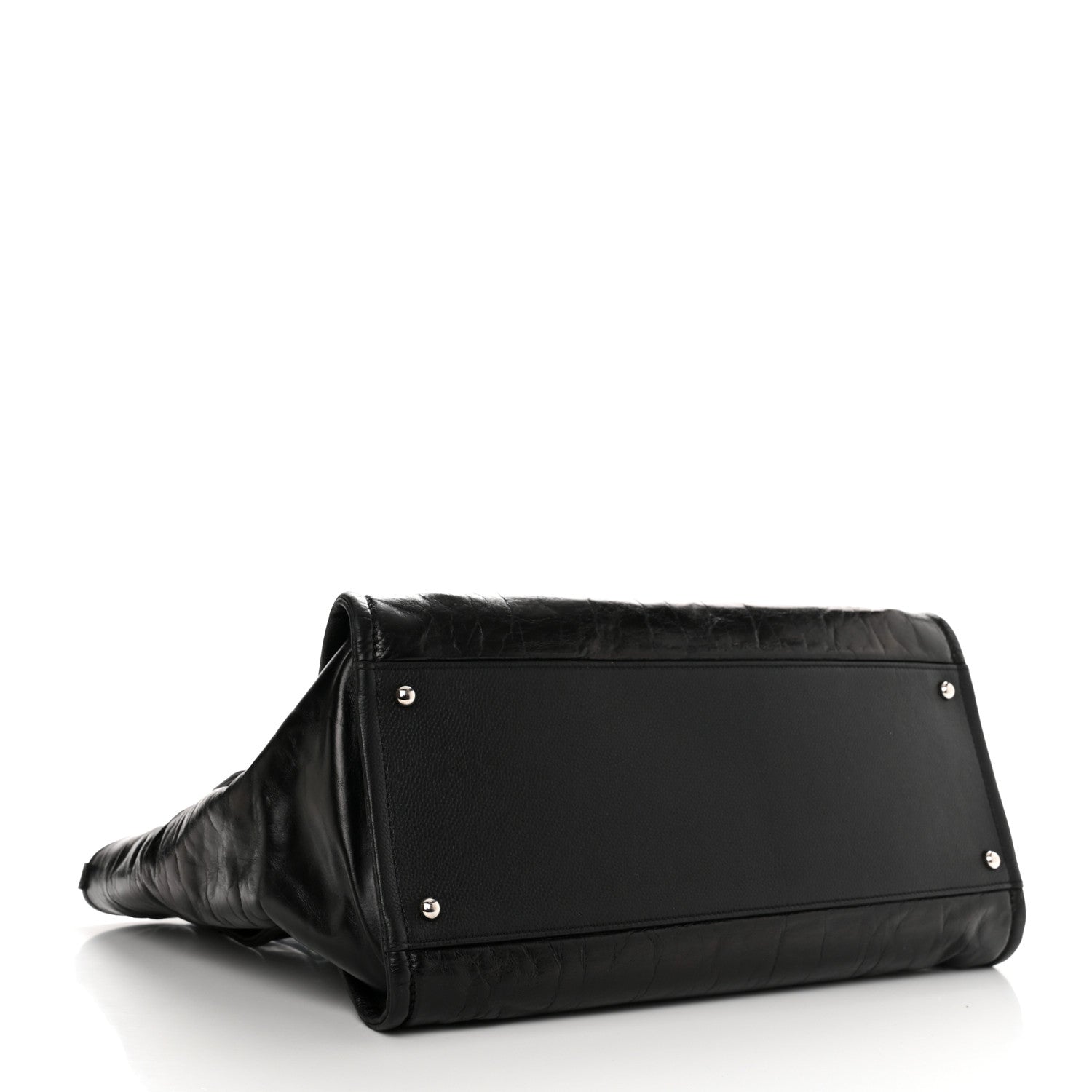 Chanel Glazed Calfskin Medium Deauville Tote Black 4 of 11