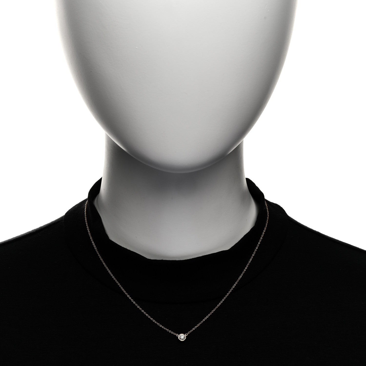 Tiffany 18K Rose Gold Diamond .25ct Elsa Peretti Diamonds by the Yard Pendant Necklace 2 of 6
