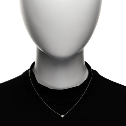 Tiffany 18K Rose Gold Diamond .25ct Elsa Peretti Diamonds by the Yard Pendant Necklace 2 of 6