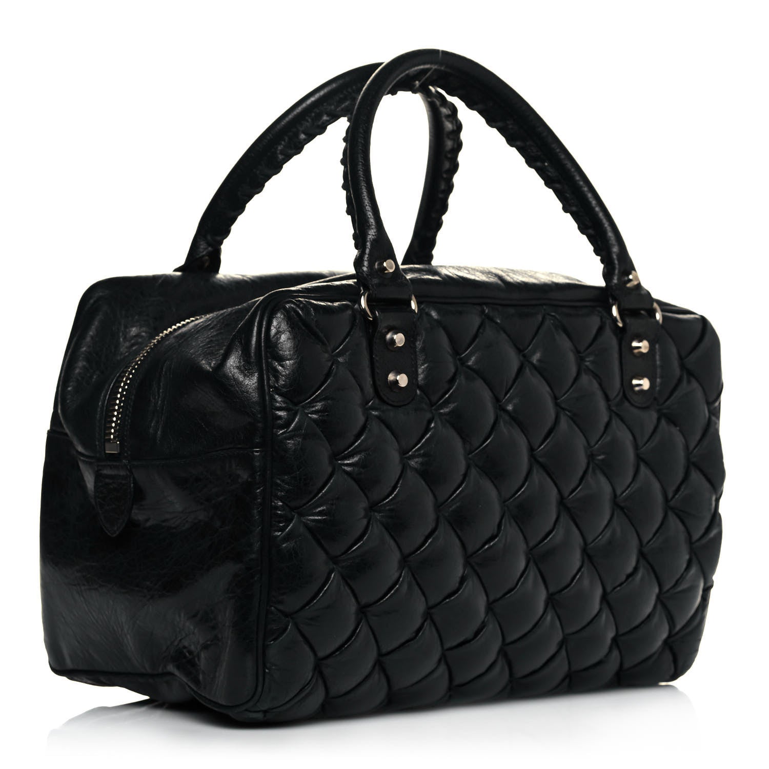 Balenciaga Chevre Quilted Matelasse MM Black 3 of 17