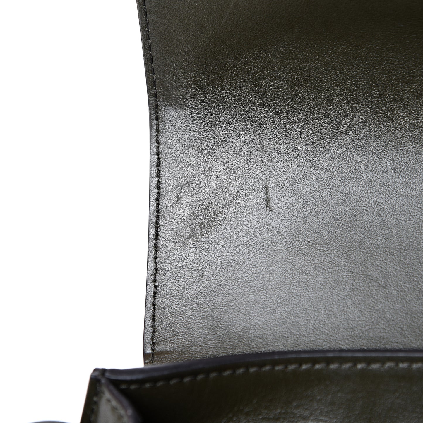 Calfskin Suede Small Tess Bag Deep Forest