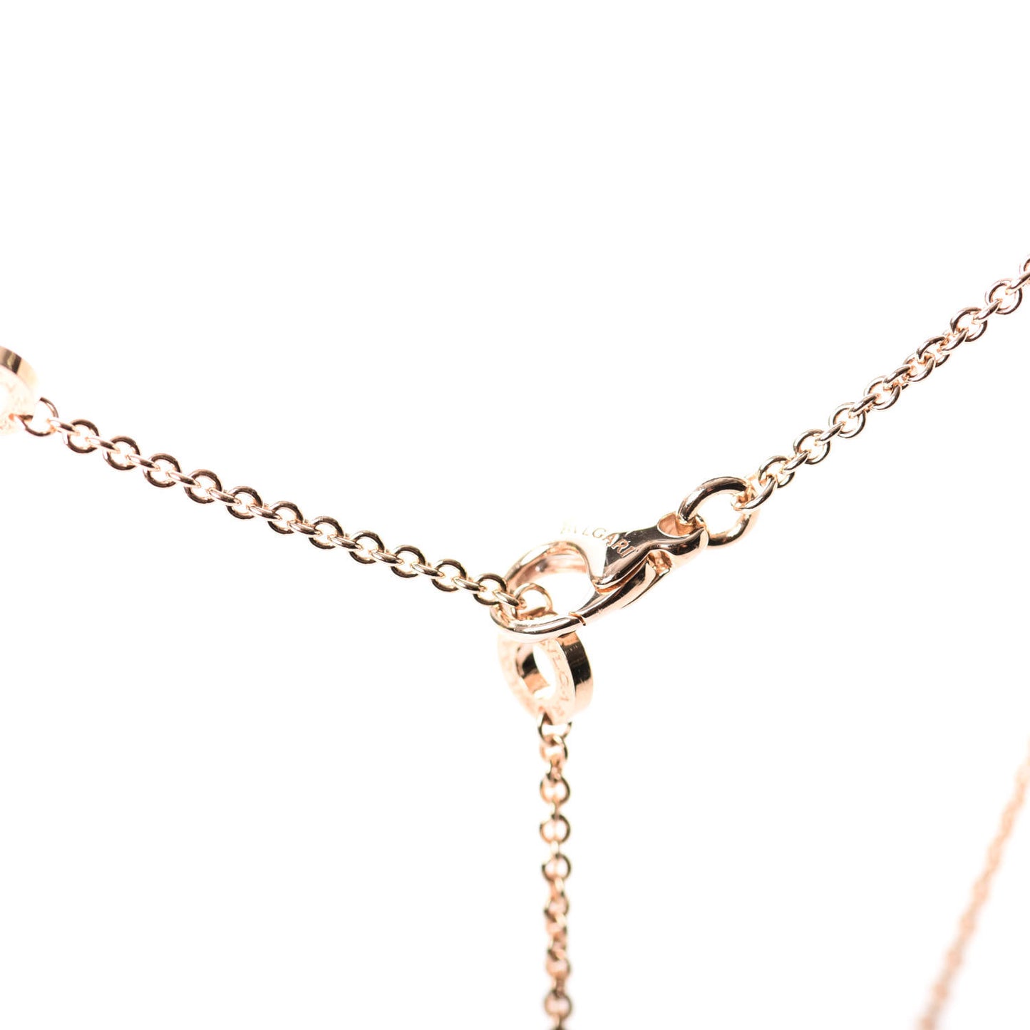 18K Rose White Gold B.Zero1 Pendant Necklace