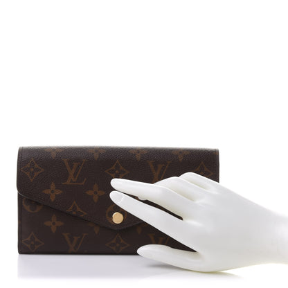 Louis Vuitton Monogram Sarah Wallet NM Rose Ballerine 2 of 7