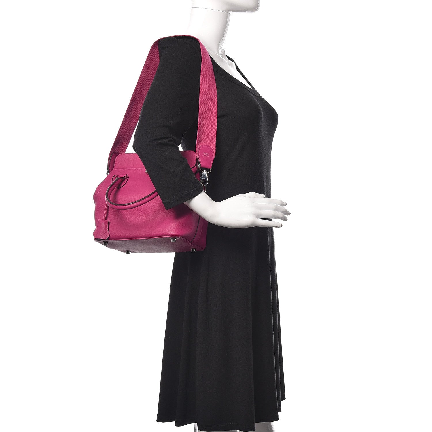 Hermes Swift Toolbox 20 Rose Pourpre 2 of 9