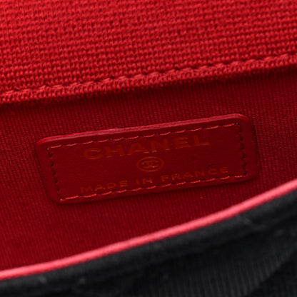 Chanel Jersey Quilted Micro Mini Flap Black 6 of 11