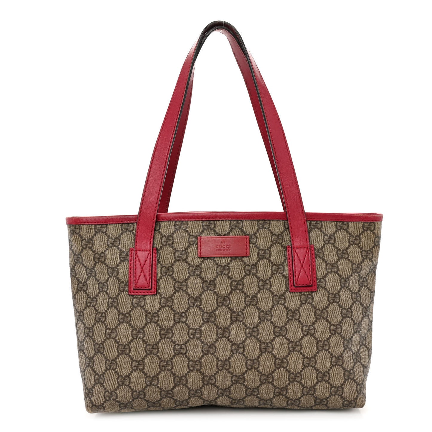 GG Supreme Monogram Small Joy Tote Red