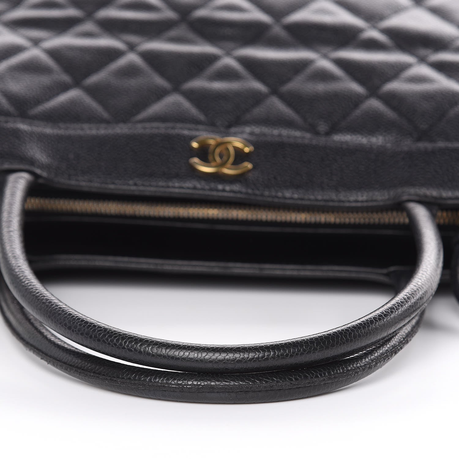 Chanel Caviar Quilted CC Shopping Tote Black 9 of 11