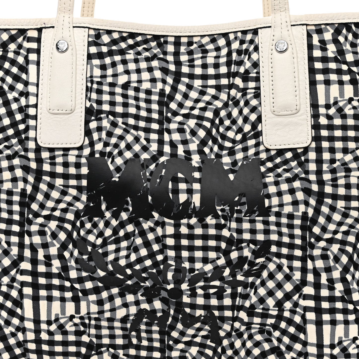 Visetos Medium Liz Reversible Shopper Tote White