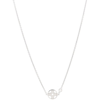 Louis Vuitton 18K White Gold Diamond Idylle Blossom Pendant Necklace 1 of 5