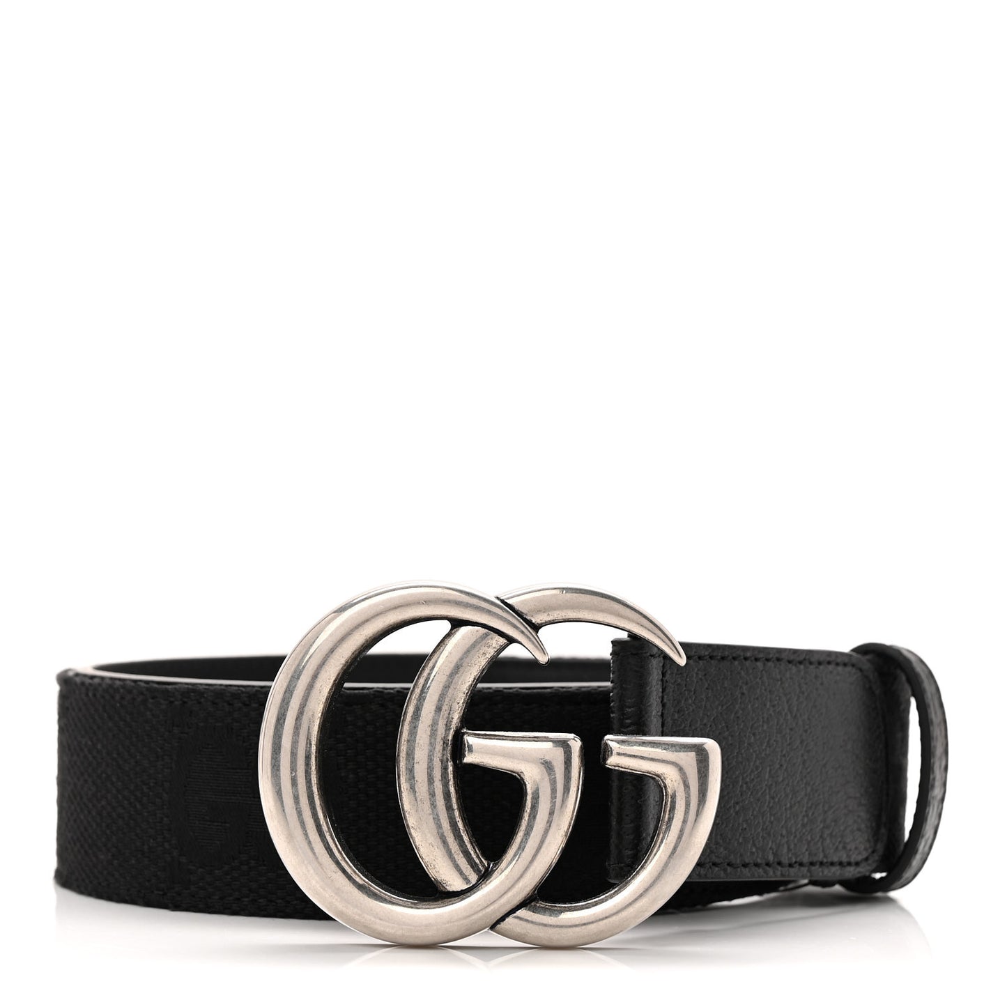 Monogram Macro GG Dollar Pigprint Double G 40mm Belt 80 32 Black