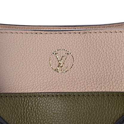 Louis Vuitton Calfskin Monogram On My Side MM Laurier Green Toffee Latte Beige 9 of 11