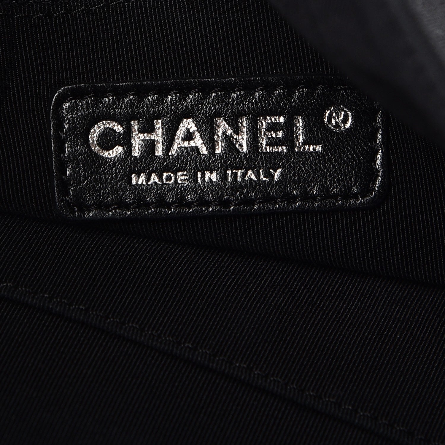 Chanel Vinyl Spirit Drawstring Tote Black 6 of 7