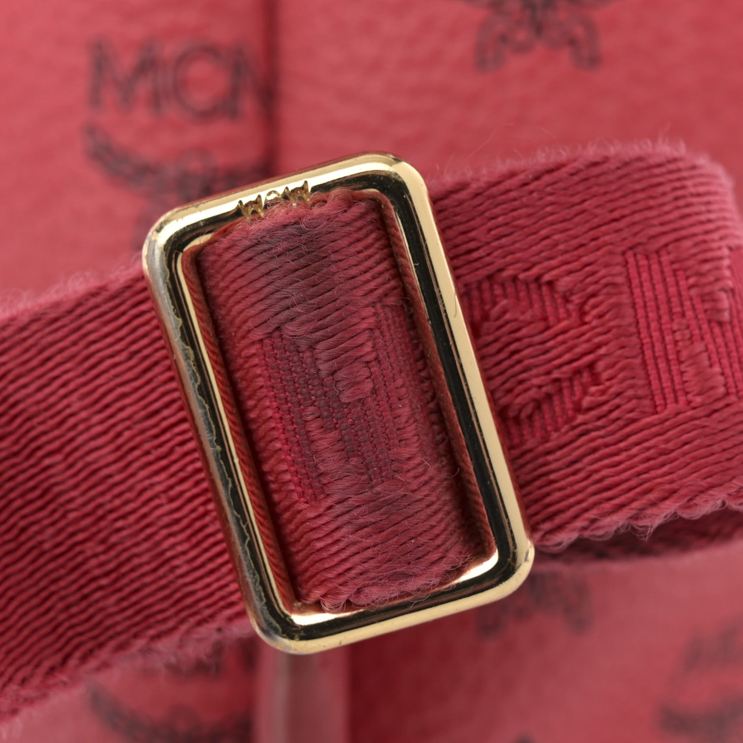 MCM Visetos Studded Small Stark Backpack Red 12 of 16