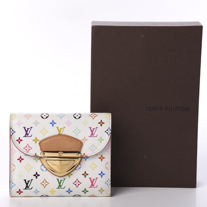 Louis Vuitton Monogram Multicolor Joey Wallet White Litchi 9 of 9