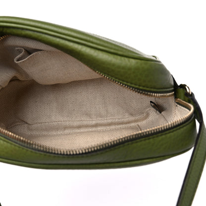 Gucci Pebbled Calfskin Small Soho Disco Bag Green 5 of 12