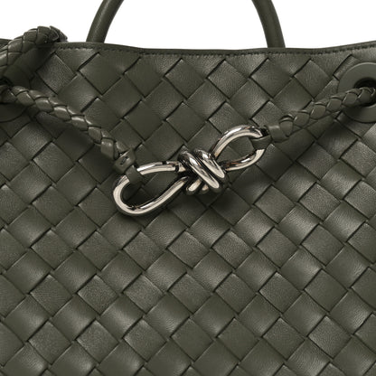 Bottega Veneta Nappa Intrecciato Small Andiamo Shoulder Bag Pickle 7 of 9