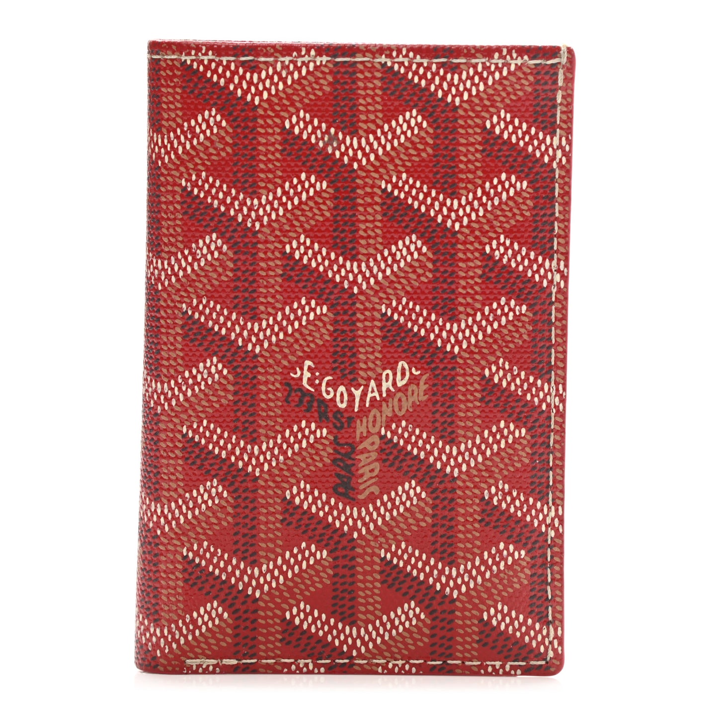 Goyardine Saint Pierre Card Holder Red