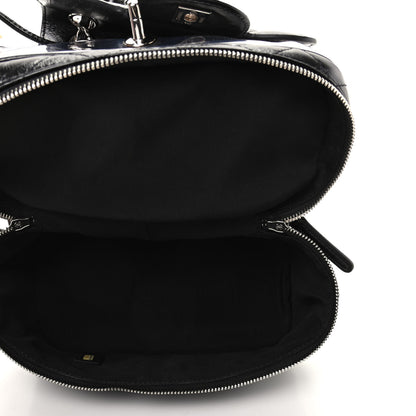 Chanel Crumpled Calfskin PVC Quilted Backpack Black 6 of 10
