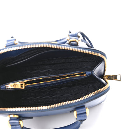 Prada Saffiano Lux Small Promenade Tote Bluette 6 of 9