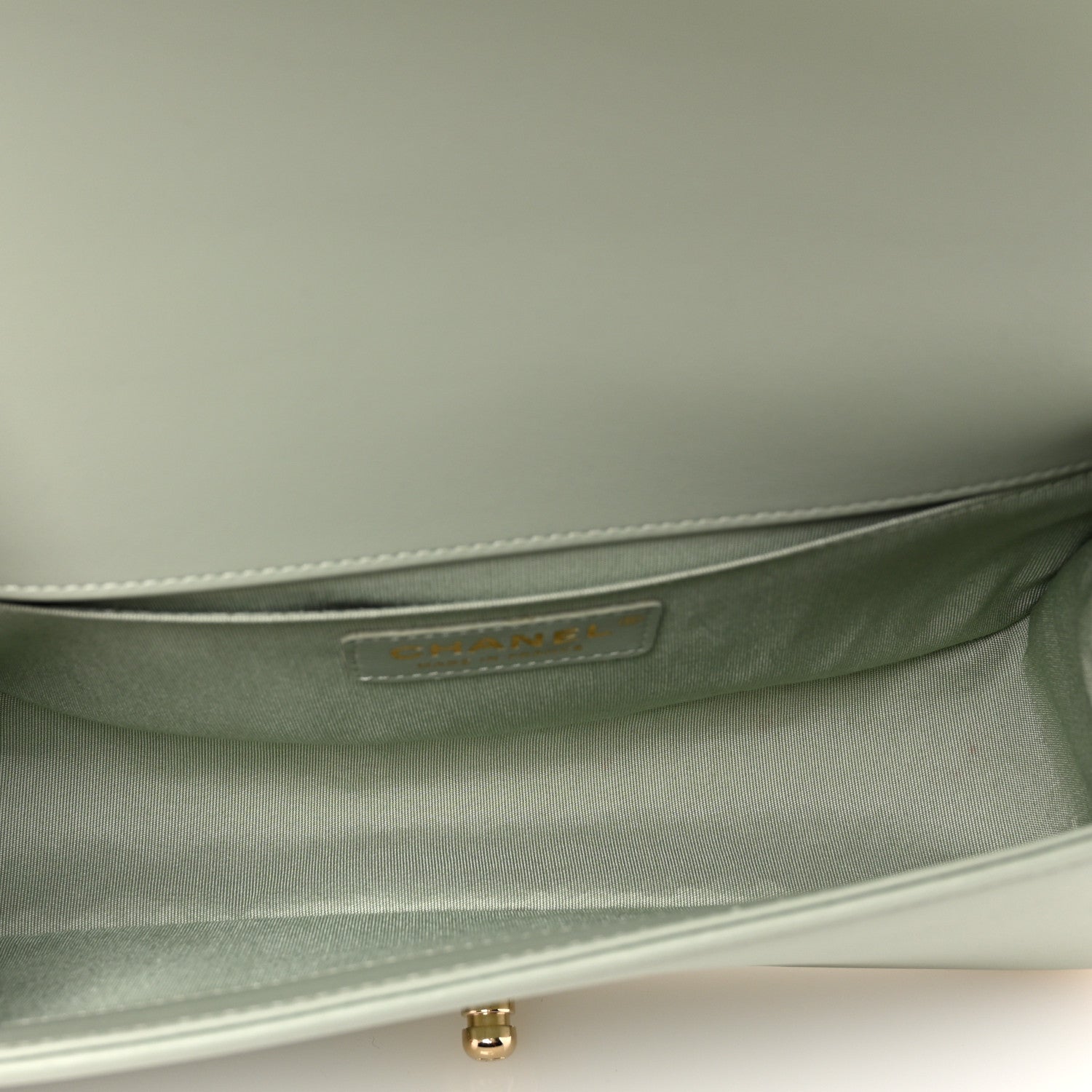 Chanel Calfskin Quilted Medium Boy Flap Light Green 5 of 12