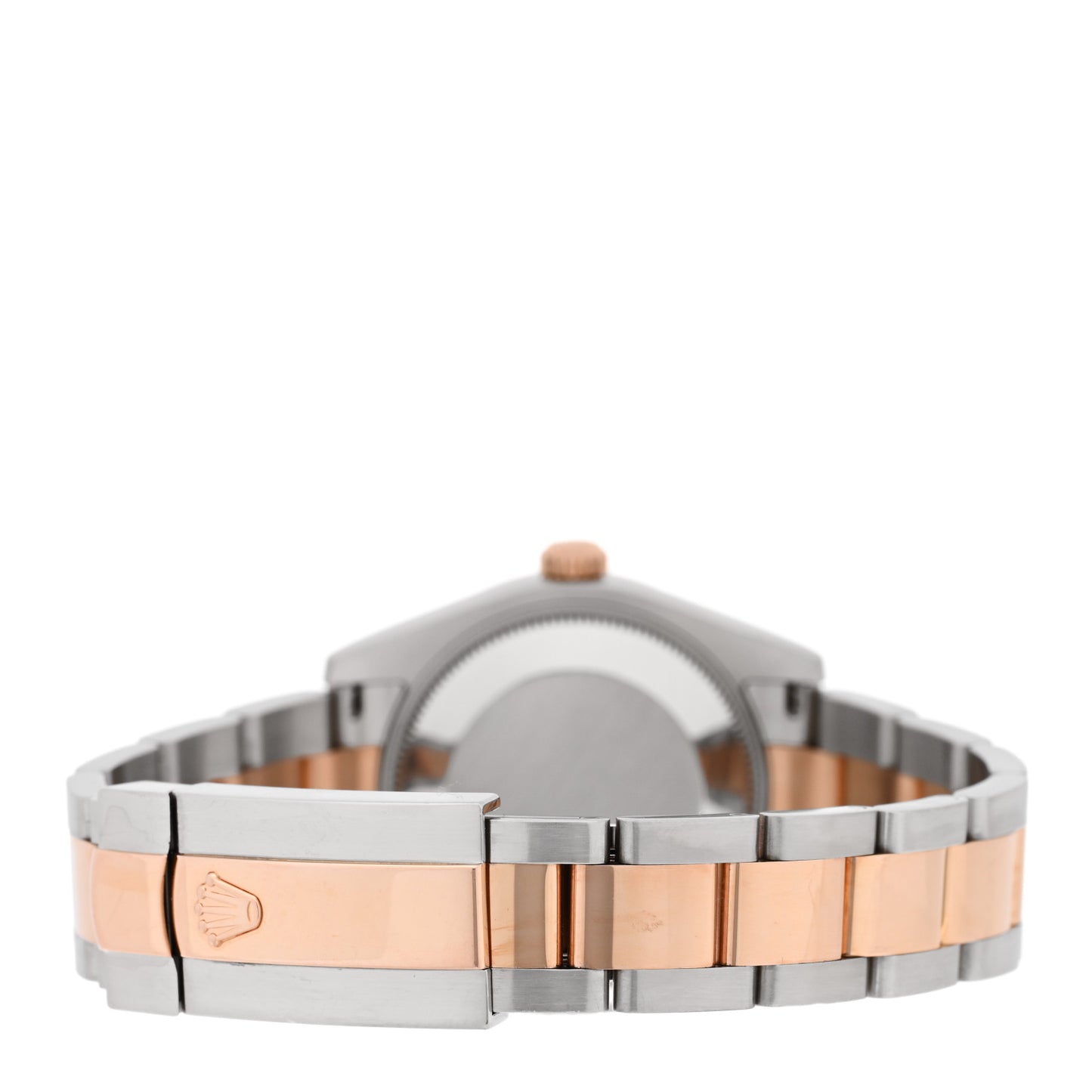 Stainless Steel 18K Everose Gold Diamond 31mm Oyster Perpetual Datejust Watch Chocolate Roman 178341