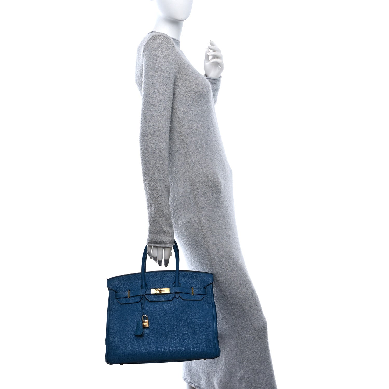 Hermes Togo Birkin 35 Bleu Izmir 2 of 10