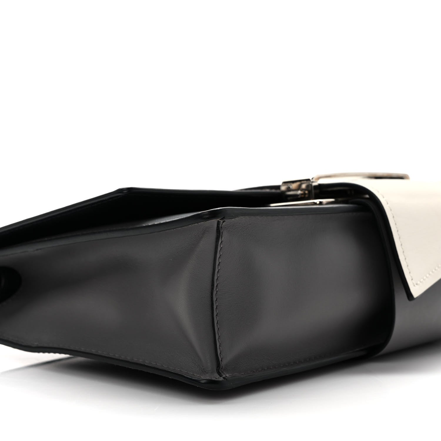 Prada City Calf Plex Ribbon Bag Cammeo Bianco Marmo 8 of 9