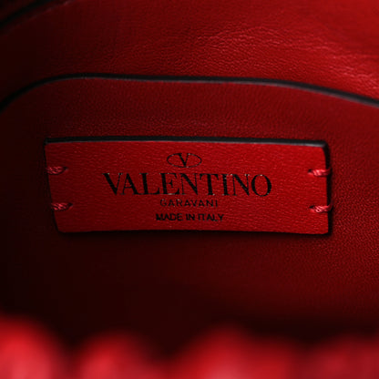 Valentino Garavani Nappa Medium Spikeme Shoulder Bag Red 5 of 5