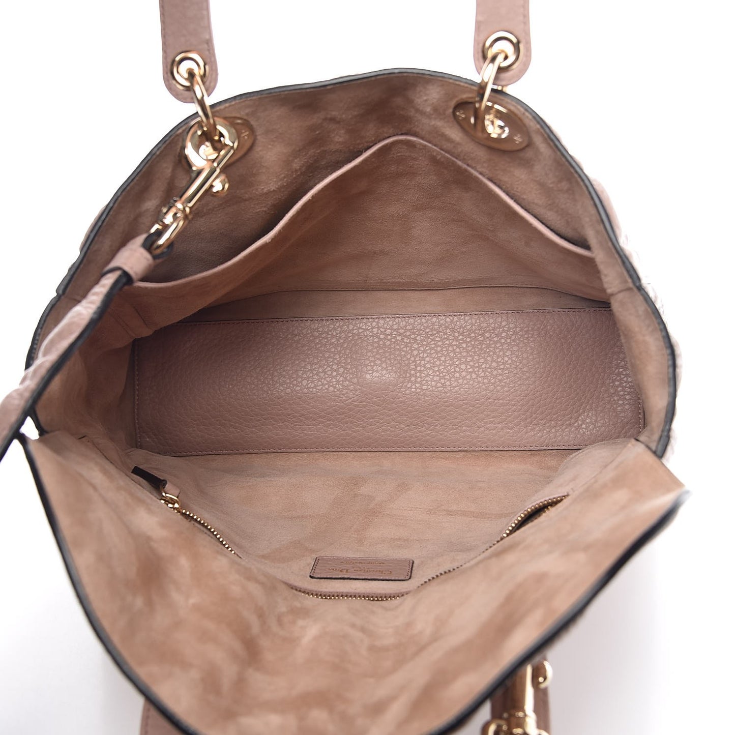 Grained Calfskin Cannage Large Lady Dior Light Pink