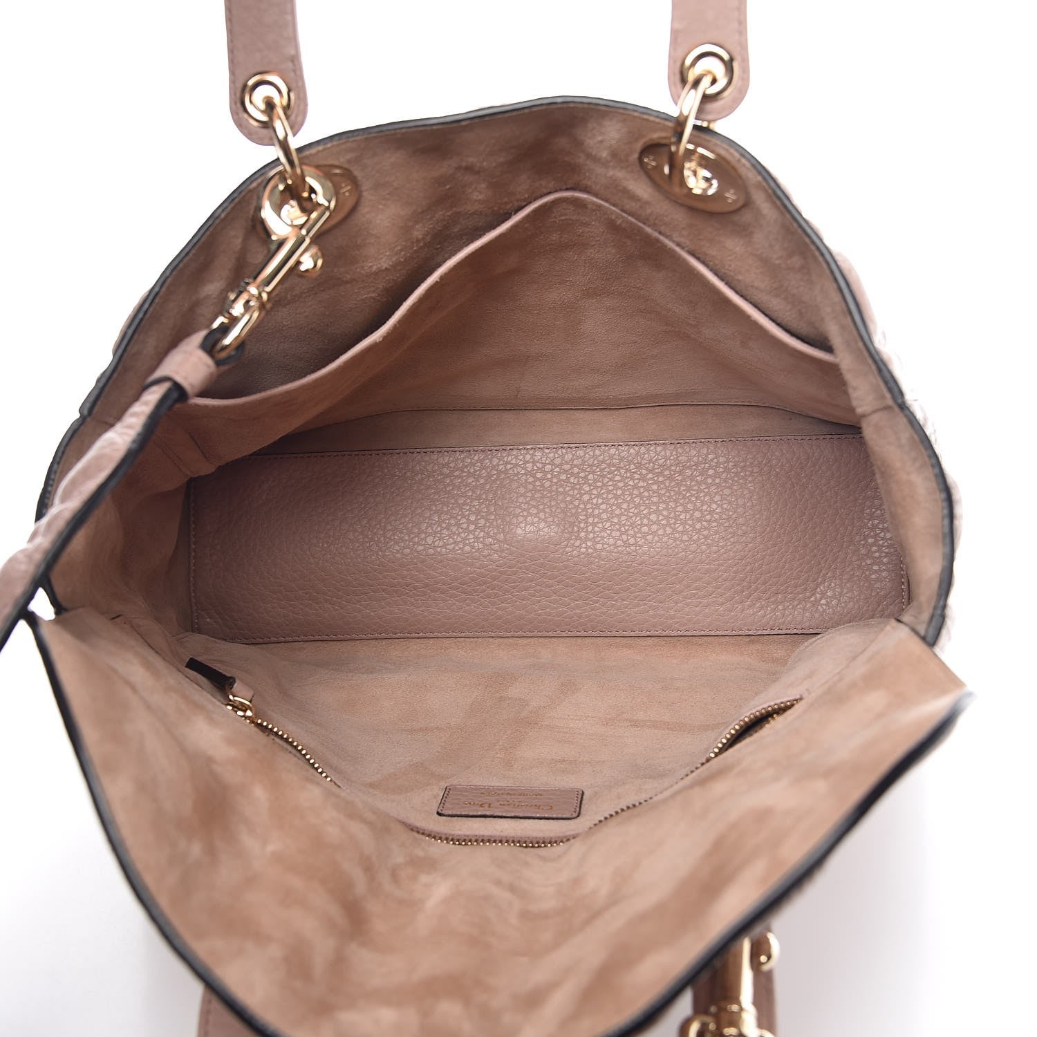 Christian Dior Grained Calfskin Cannage Large Lady Dior Light Pink 6 of 8