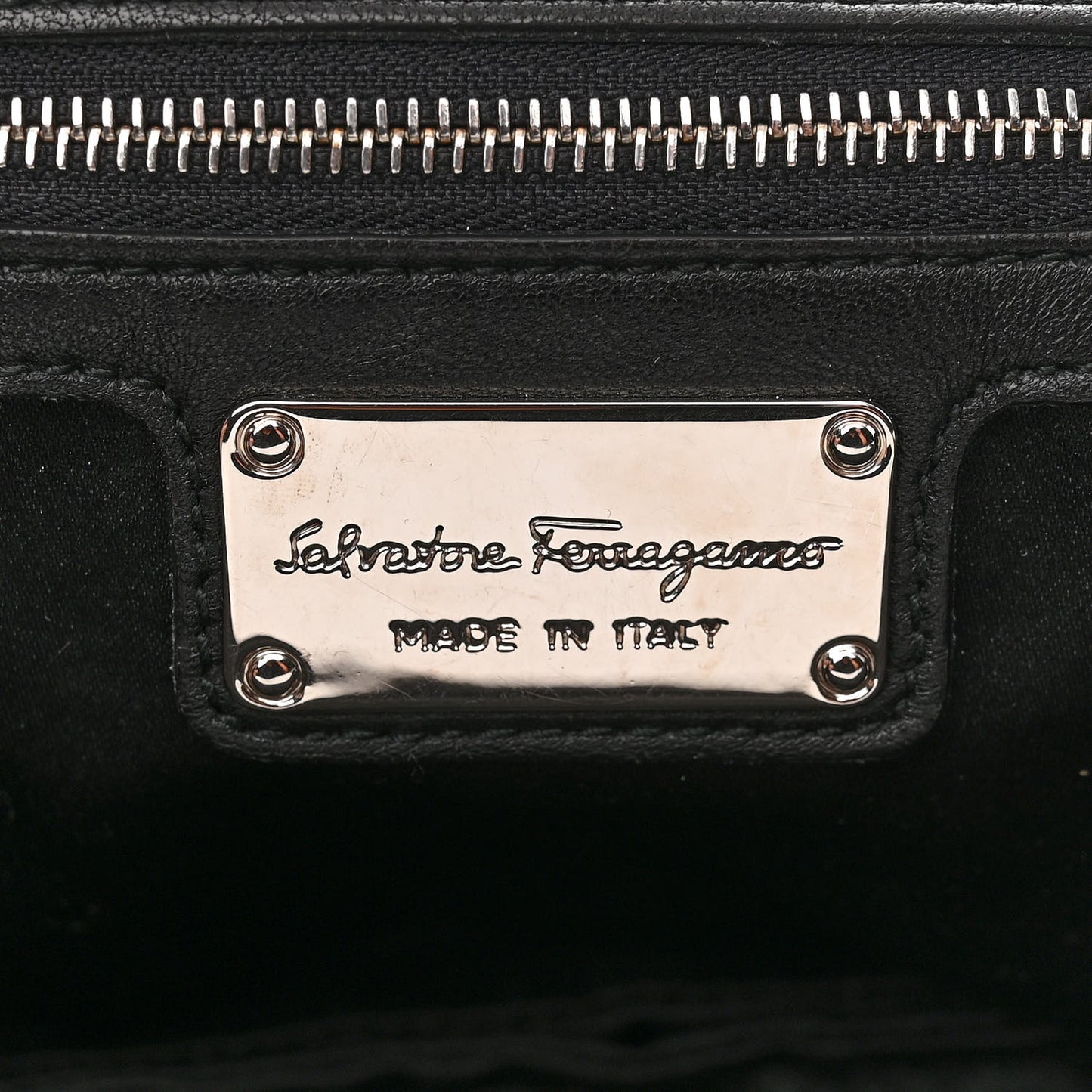 Calfskin Studded Gelly Bag Black