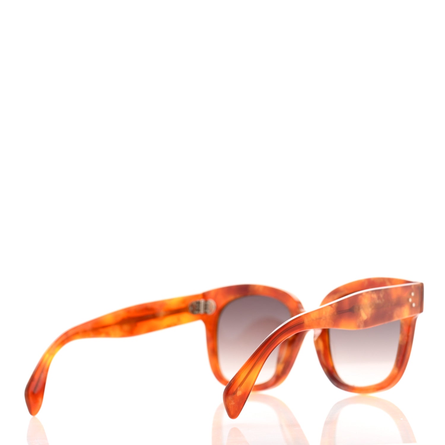 Celine Acetate Square Sunglasses CL4002UN Tortoise 4 of 8