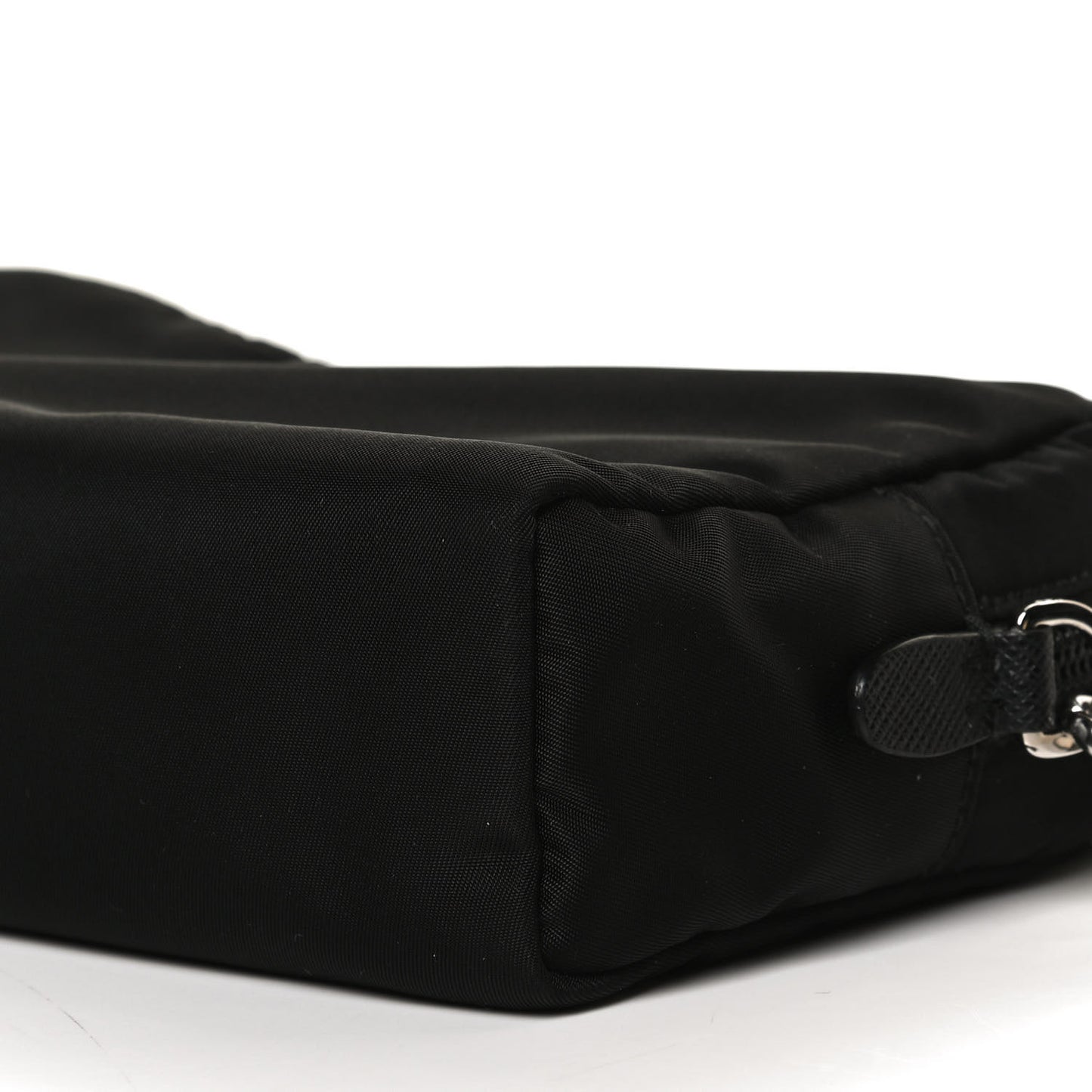 Tessuto Nylon Saffiano Wristlet Black