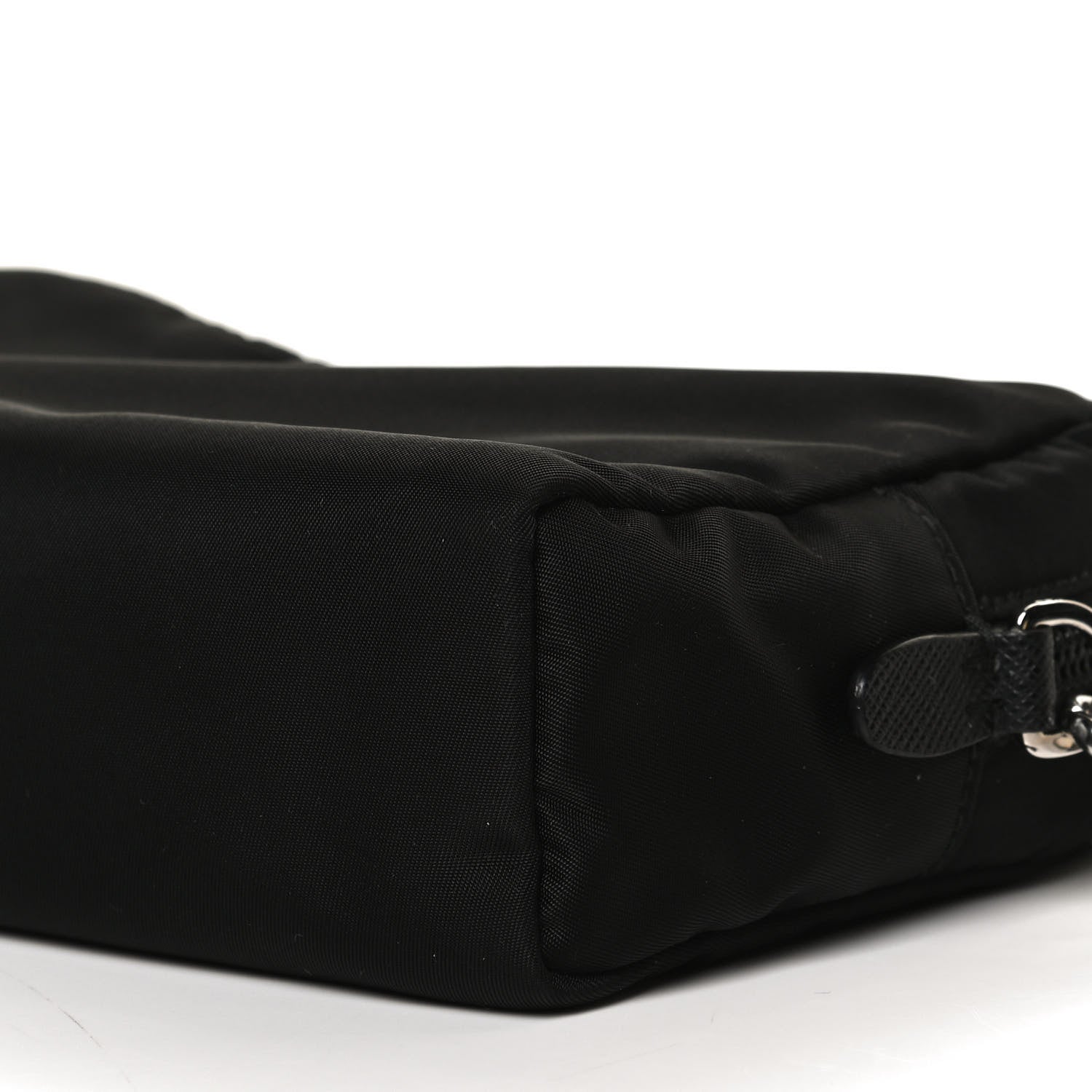 Prada Tessuto Nylon Saffiano Wristlet Black 11 of 14