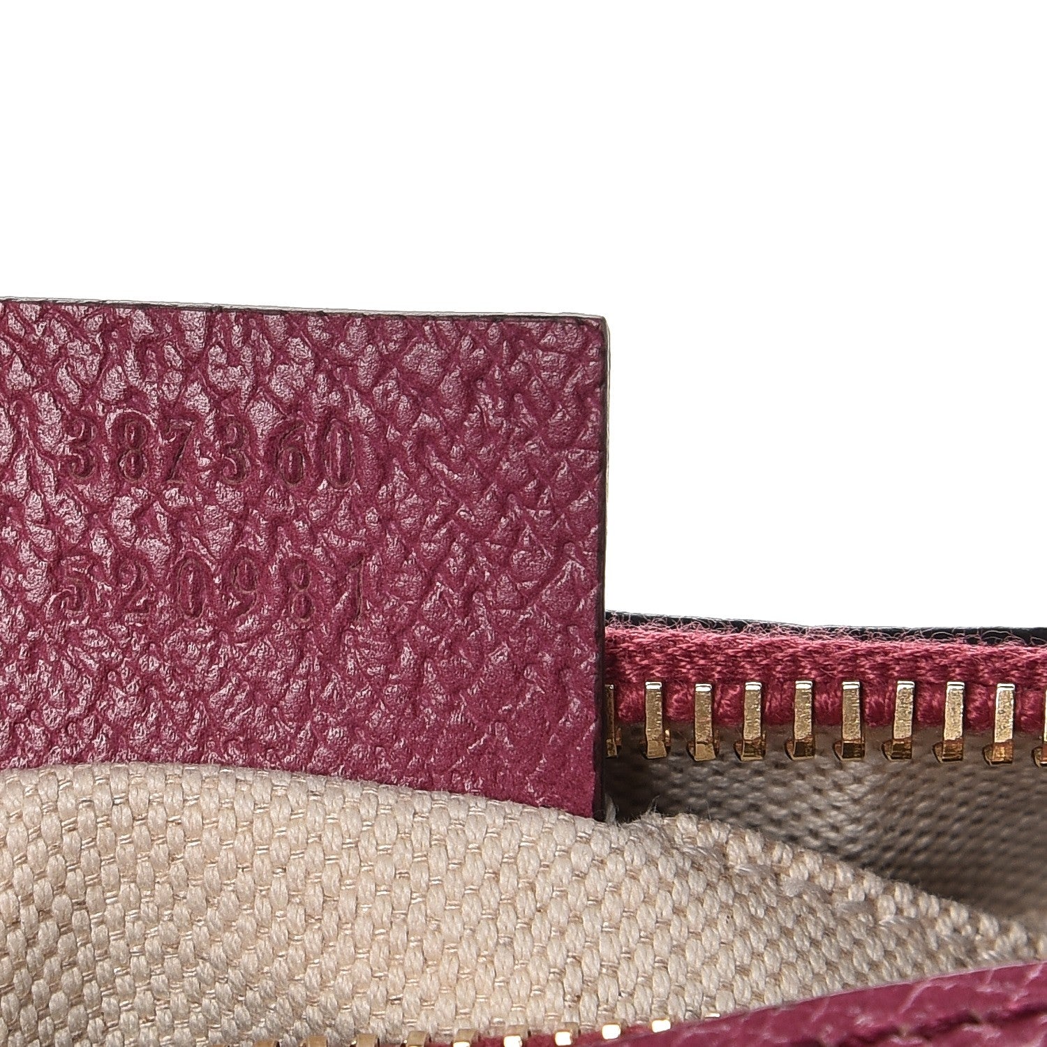 Gucci Monogram Textured Calfskin Mini Bree Messenger Bag Beige Ebony Peonia Flower 7 of 7