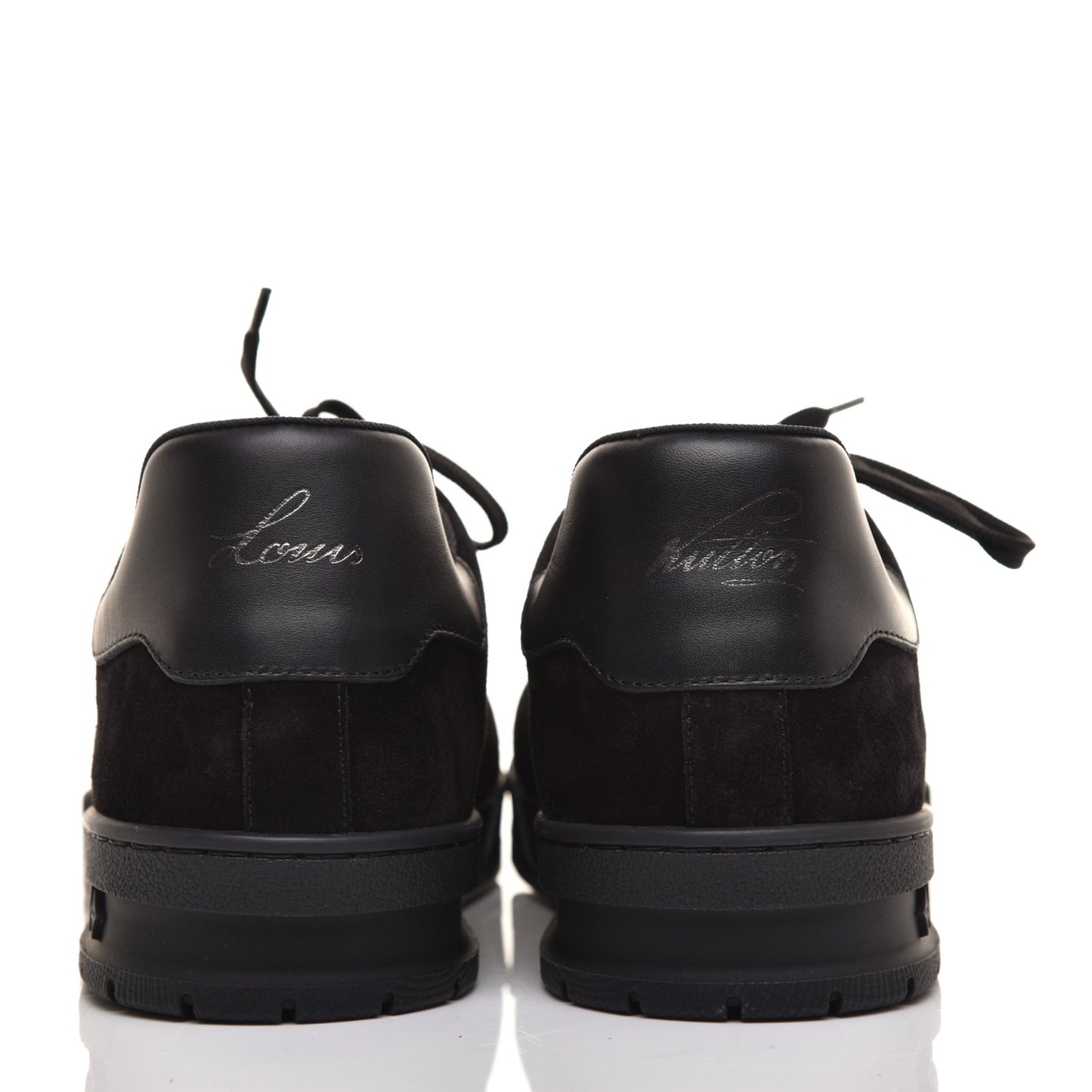 Suede Uniform Sneakers 9.5 Black
