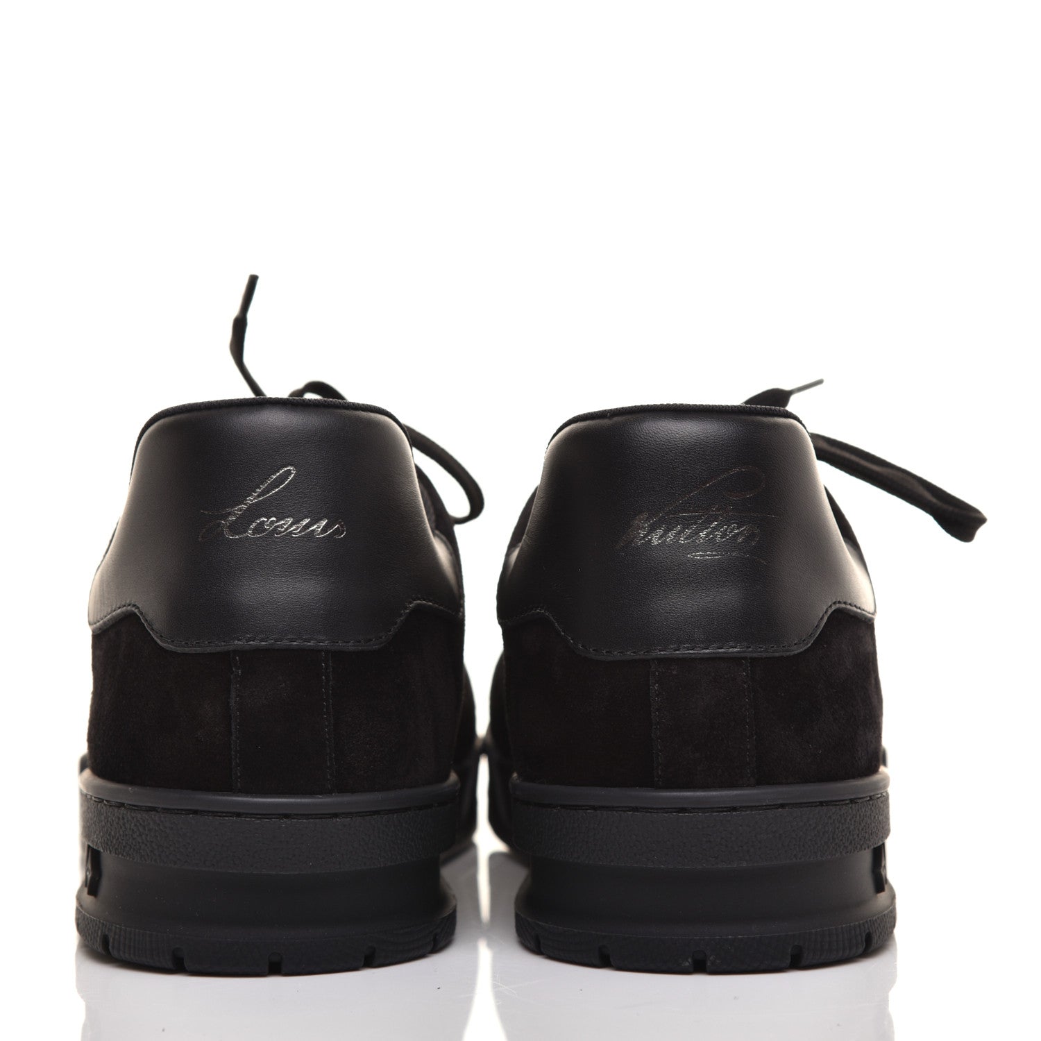 Louis Vuitton Suede Uniform Sneakers 9.5 Black 7 of 10
