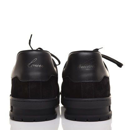 Louis Vuitton Suede Uniform Sneakers 9.5 Black 7 of 10