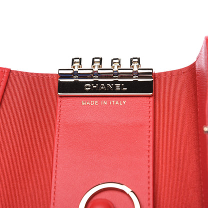 Chanel Caviar Quilted Classic 4 Key Holder Wallet Red 7 of 8