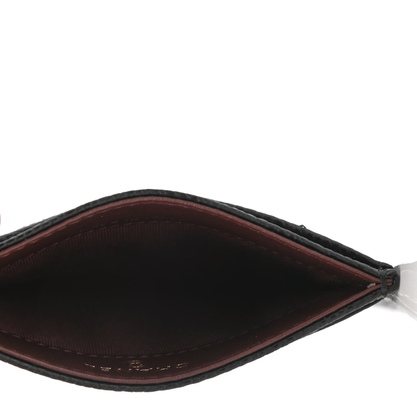 Caviar Quilted Card Holder Black
