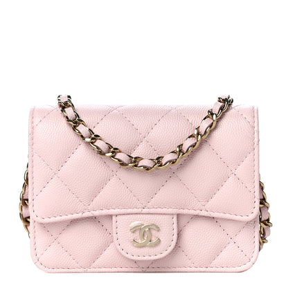 Chanel Caviar Quilted Mini Chain Bag Pink 1 of 12