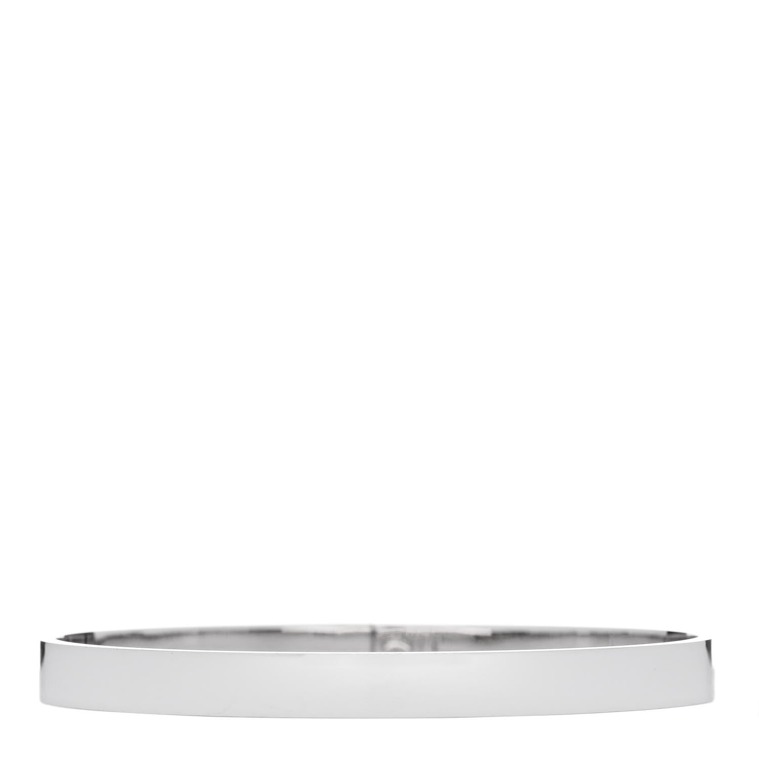 Hermes 18K White Gold Diamond PM Kelly Pave Bracelet ST 2 of 4