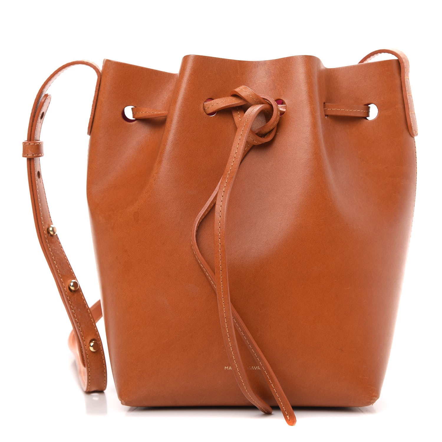Mansur Gavriel Vegetable Tanned Calfskin Mini Bucket Bag Cammello Dolly 1 of 11