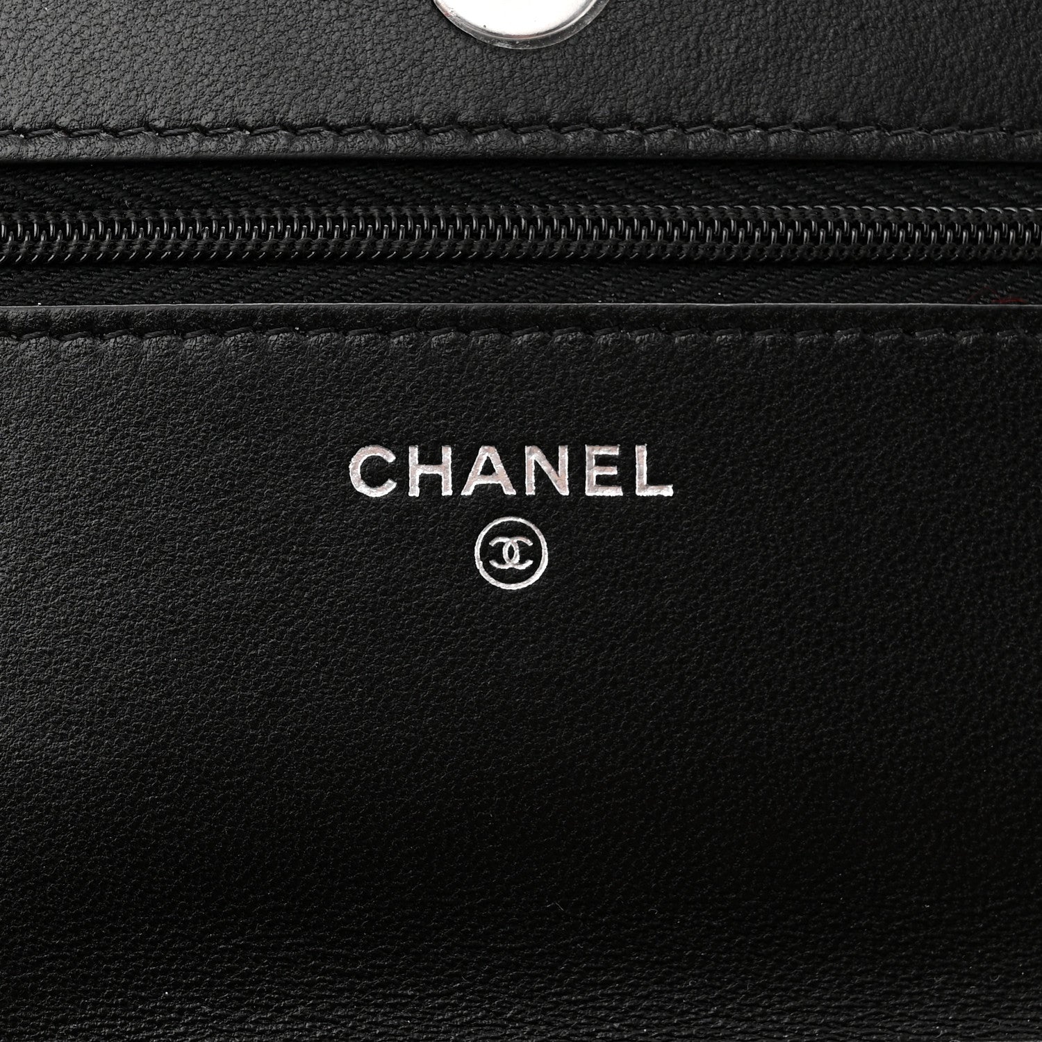 Chanel Lambskin Quilted Wallet On Chain WOC Black 5 of 11