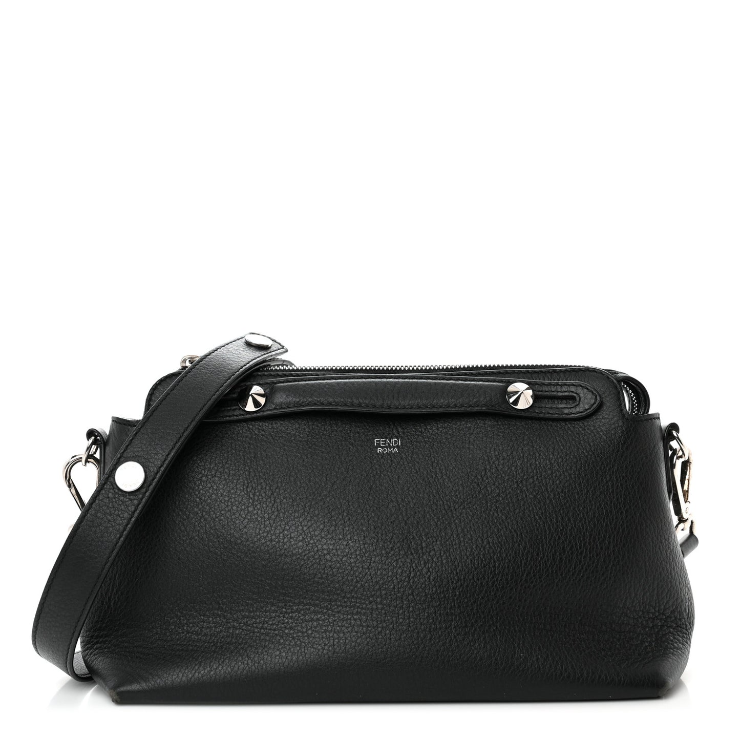 Vitello Dolce Marmol Medium By The Way Boston Bag Black