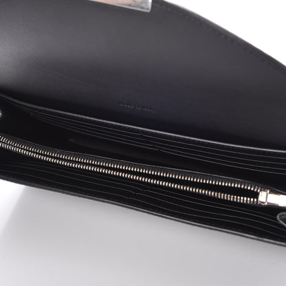 Celine Grained Calfskin Large Trotteur Multifunction Flap Wallet Black 5 of 8