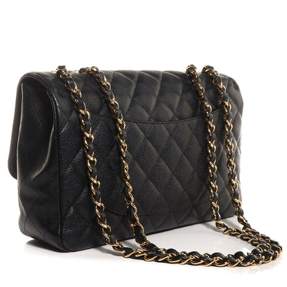 Chanel Caviar Jumbo Single Flap Black 3 of 7
