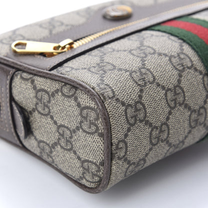 Gucci GG Supreme Monogram Web Small Ophidia Belt Bag 85 34 Dark Brown 5 of 10