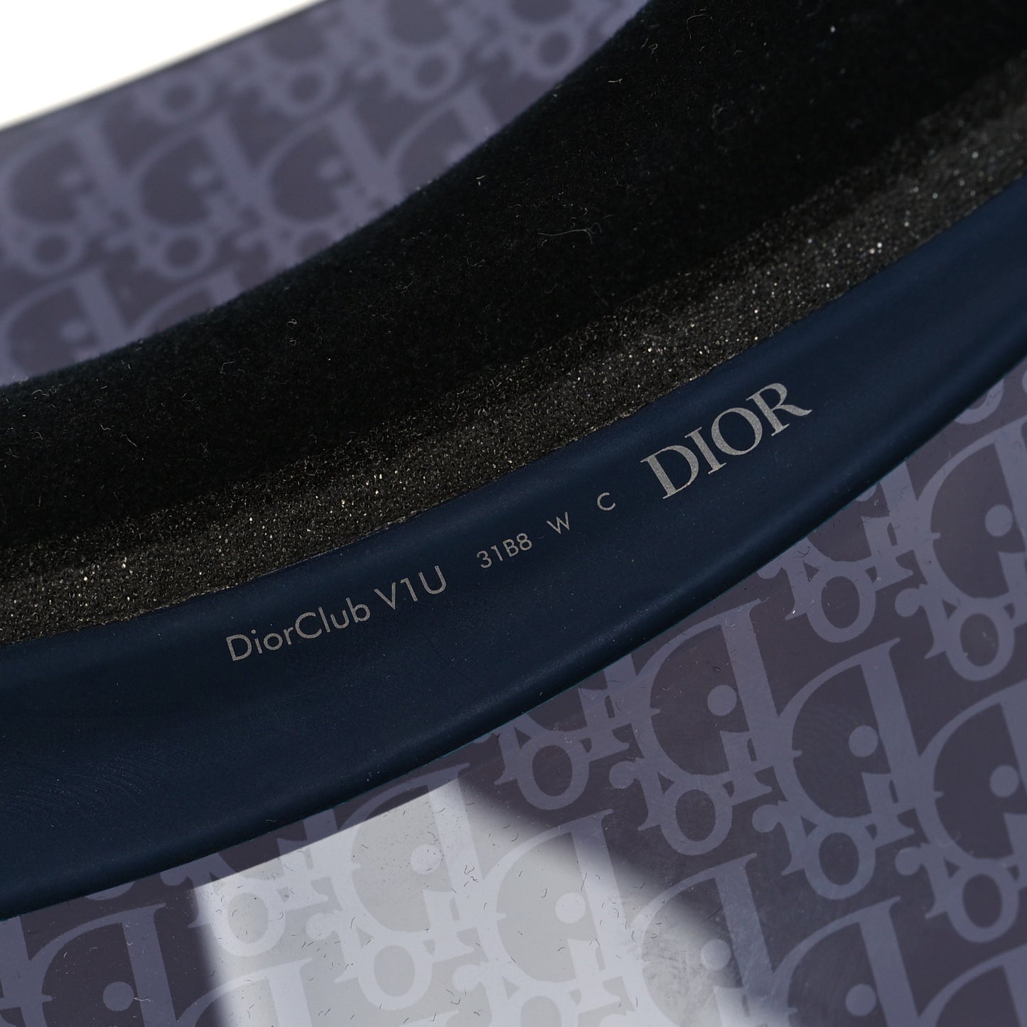 Oblique DiorClub V1U Sun Visor Blue